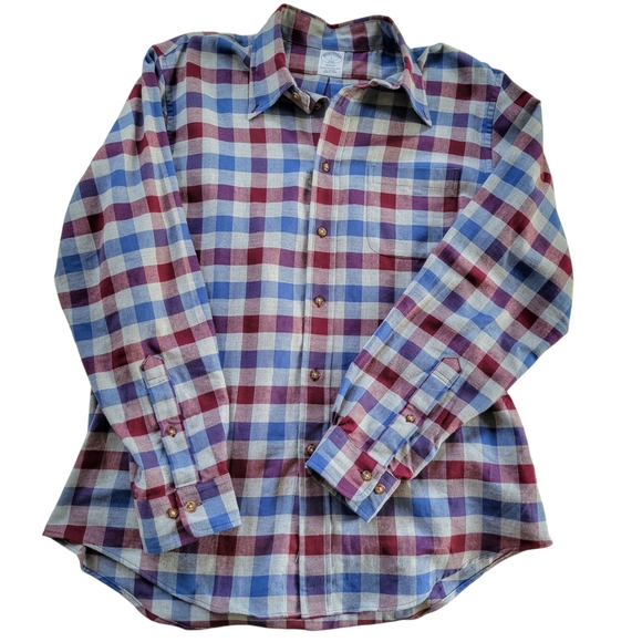 Brooks Brothers Other - Brooks Brothers // M's Regent Sports Shirt // L // Royal Blue, Grey & Merlot